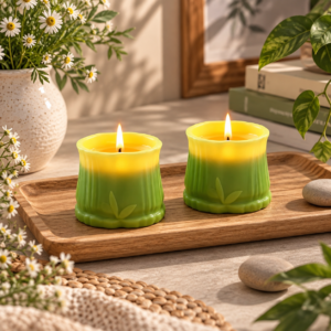 Bamboo Shaped Scented Candle