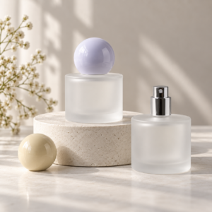 Frosted Glass Perfume Bottle with Fine Mist Sprayer