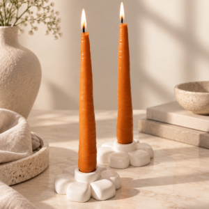 Realistic Carrot Shaped Beeswax Candle